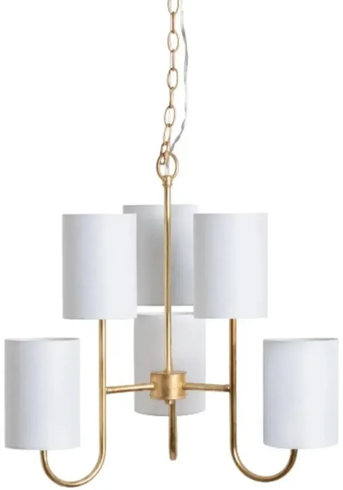 Crestview Collection Fields Gold 6-Light Chandelier