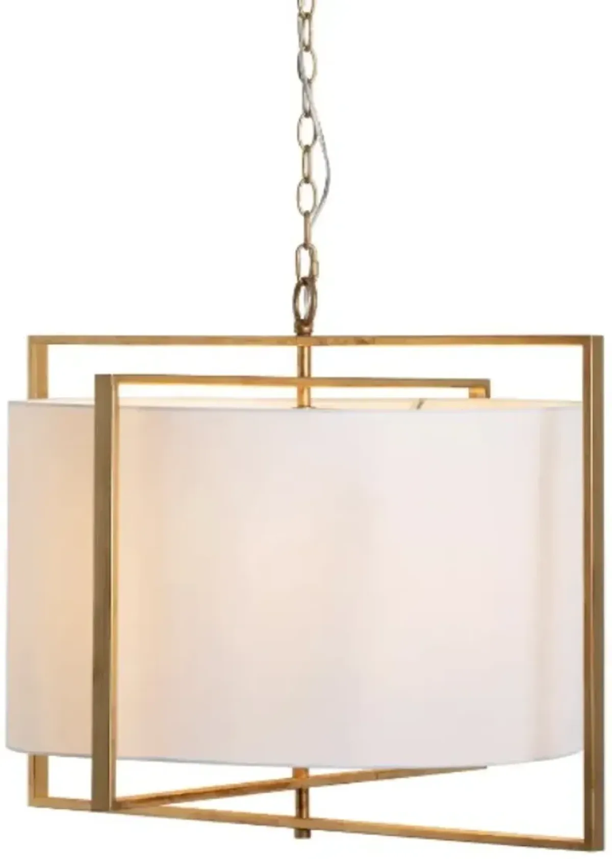 Crestview Collection Fields Gold 5-Light Drum Chandelier