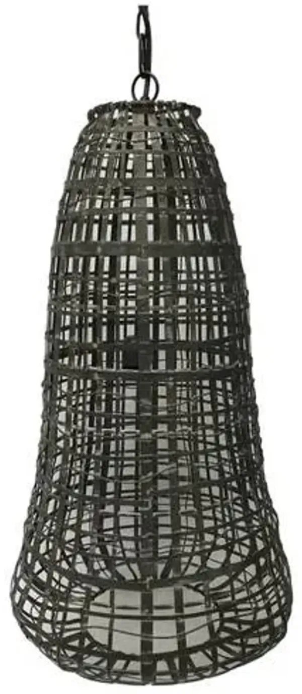 Crestview Collection Clancy Rustic Metal Pendant