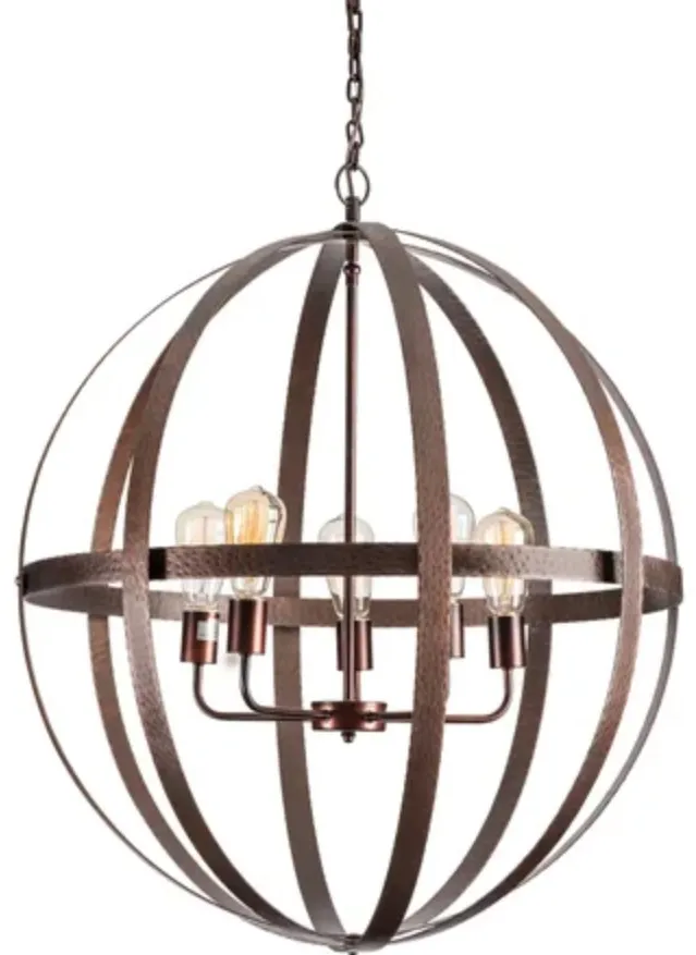 Crestview Collection Global Copper Large Pendant 