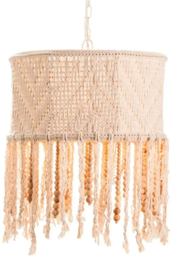 Crestview Collection Marley Beige Pendant 