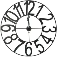 Crestview Collection Space Time Black Wall Clock