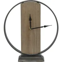 Crestview Collection One More Minute Black/Brown Clock