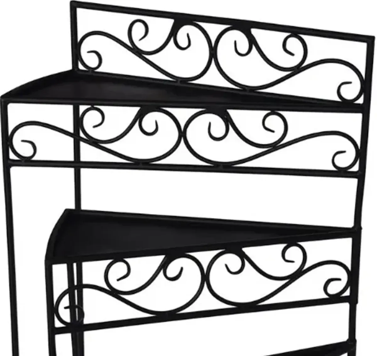 Crestview Collection Cascade Black Shelf