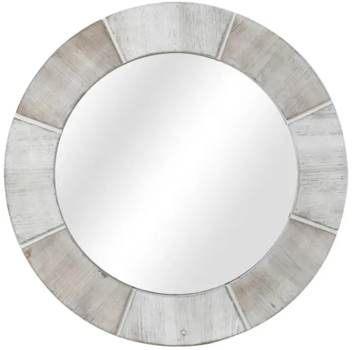 Crestview Collection Langley Off-White/Taupe Wall Mirror