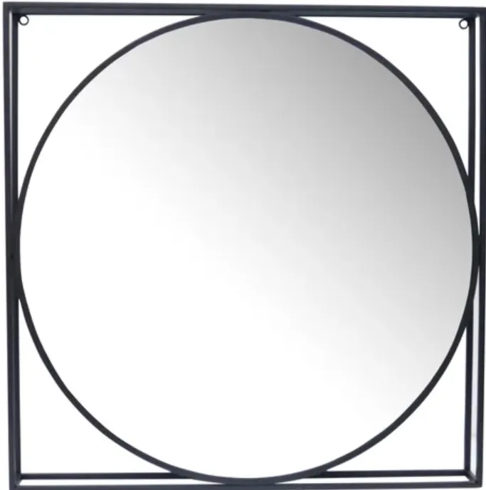 Crestview Collection Quincy Black Wall Mirror