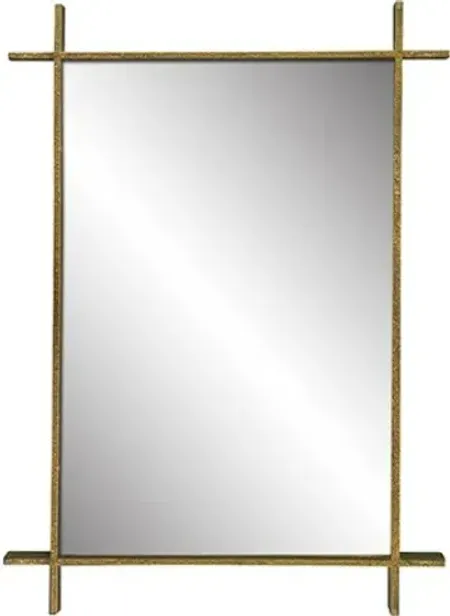 Crestview Collection Pierce III Gold Wall Mirror 