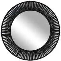 Crestview Collection Onyx Black Wall Mirror 