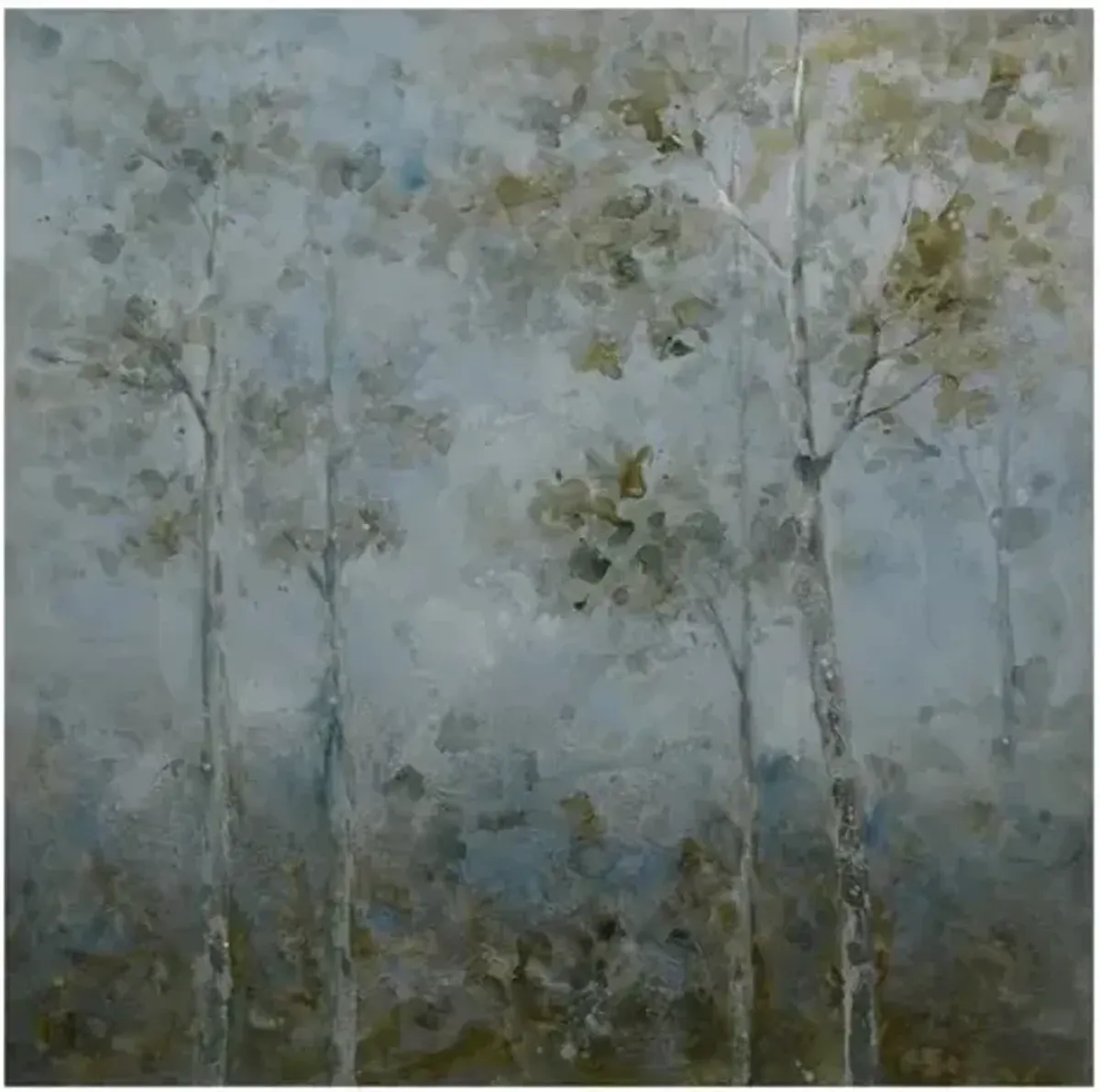 Crestview Collection Serene Forest Dark Green/Gray Wall Art