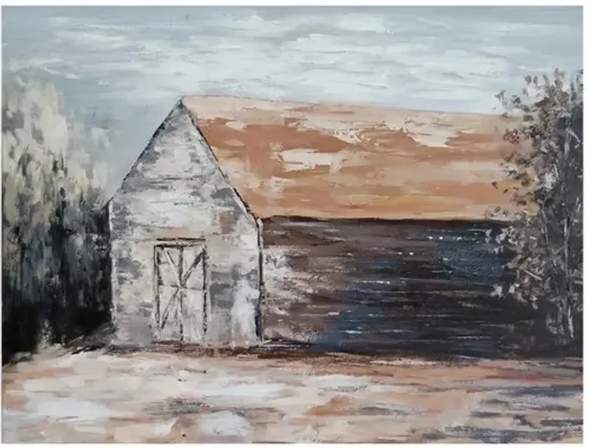 Crestview Collection Plantation 1 Brown/Gray/Light Gray Wall Art