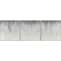 Crestview Collection Triple Threat 3-Piece Gray Wall Art Set