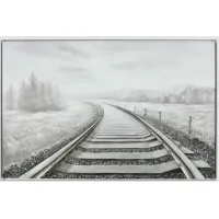 Crestview Collection Fast Track Gray Wall Art