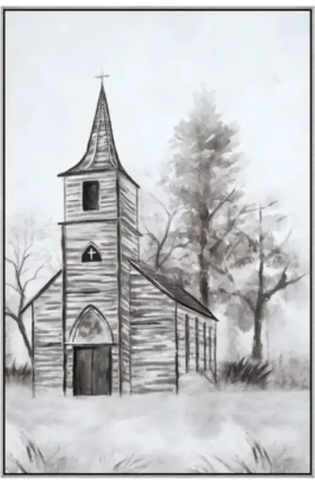 Crestview Collection Holy Lands 2-Piece Gray/Off-White Wall Art Set