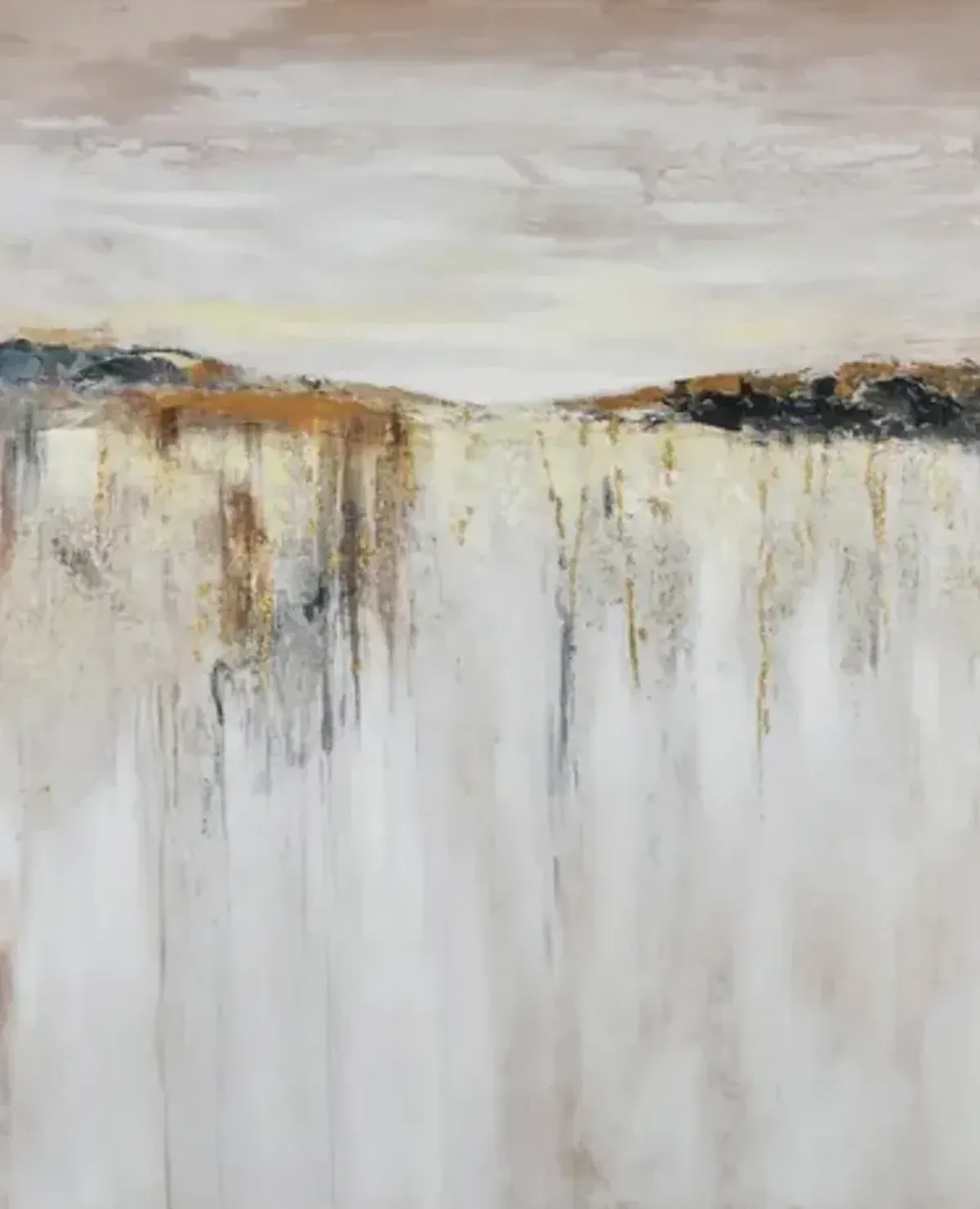 Crestview Collection Brooks Beige/Gold Wall Art