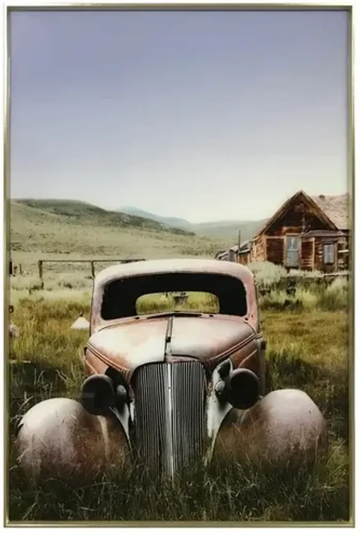 Crestview Collection Old Timer Beige/Brown/Green/Light Blue Wall Art