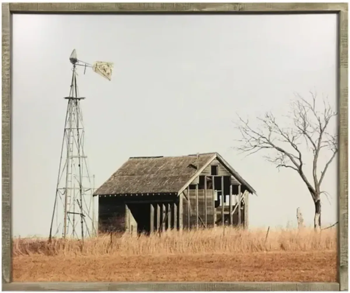 Crestview Collection Abandoned Barn Brown/Light Brown Wall Art