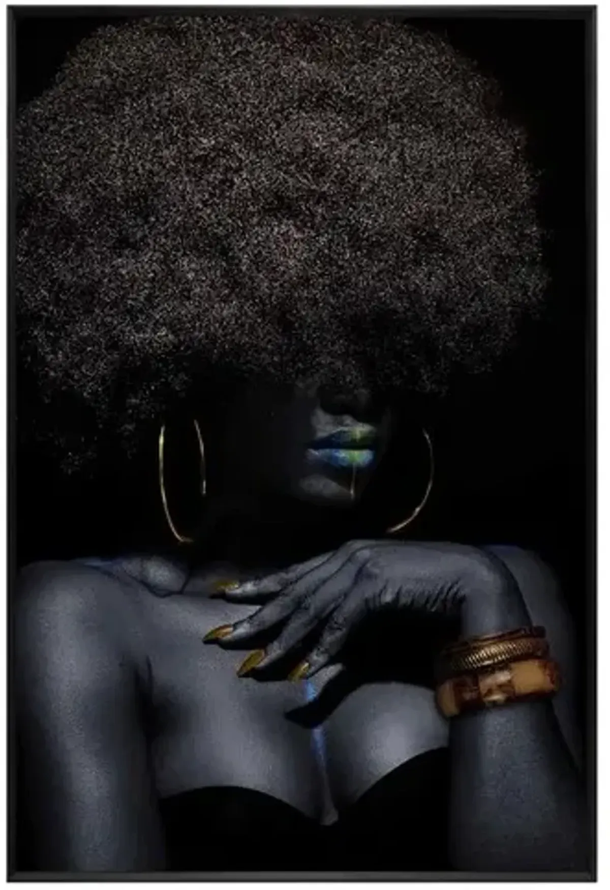 Crestview Collection Ariah Black Wall Art