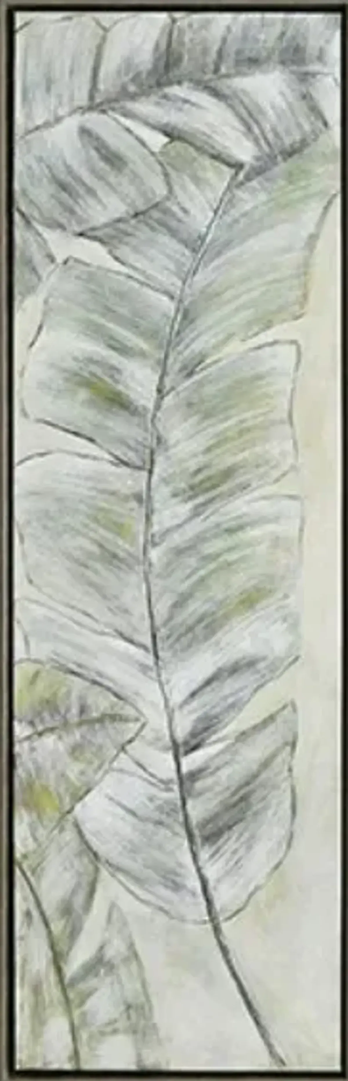 Crestview Collection Trio of Palms 3-Piece Gray Wall Art Set