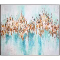 Crestview Collection Moreno Brown/Light Blue Wall Art