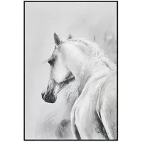 Crestview Collection Steed Light Gray Wall Art