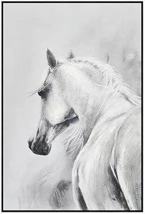 Crestview Collection Steed Light Gray Wall Art