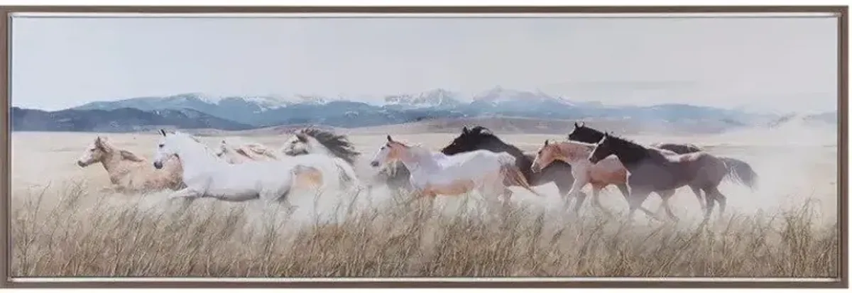 Crestview Collection Stampede Hand Finished Wall Art