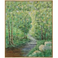 Crestview Collection Spring Rivers Hand Finished Wall Art