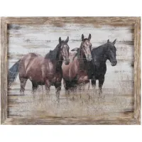 Crestview Collection Hold Your Horses Wall Art
