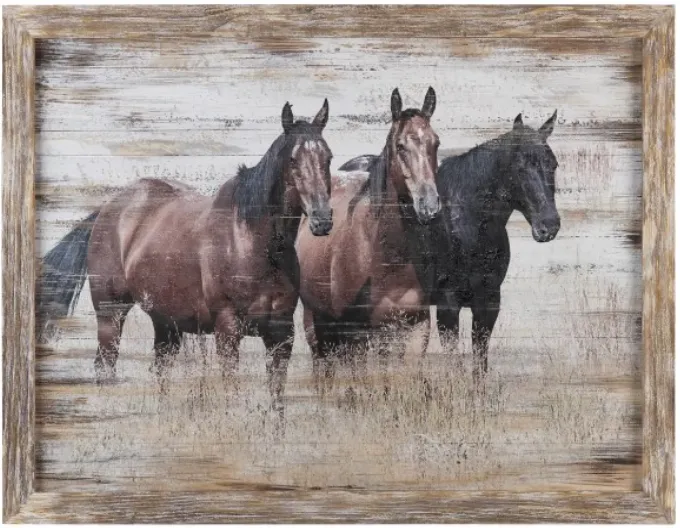Crestview Collection Hold Your Horses Wall Art