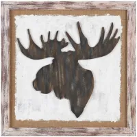 Crestview Collection Rustic Moose Silhouette Wall Art 