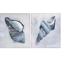 Crestview Collection A Shell Of A Day 2-Piece Wall Art Set