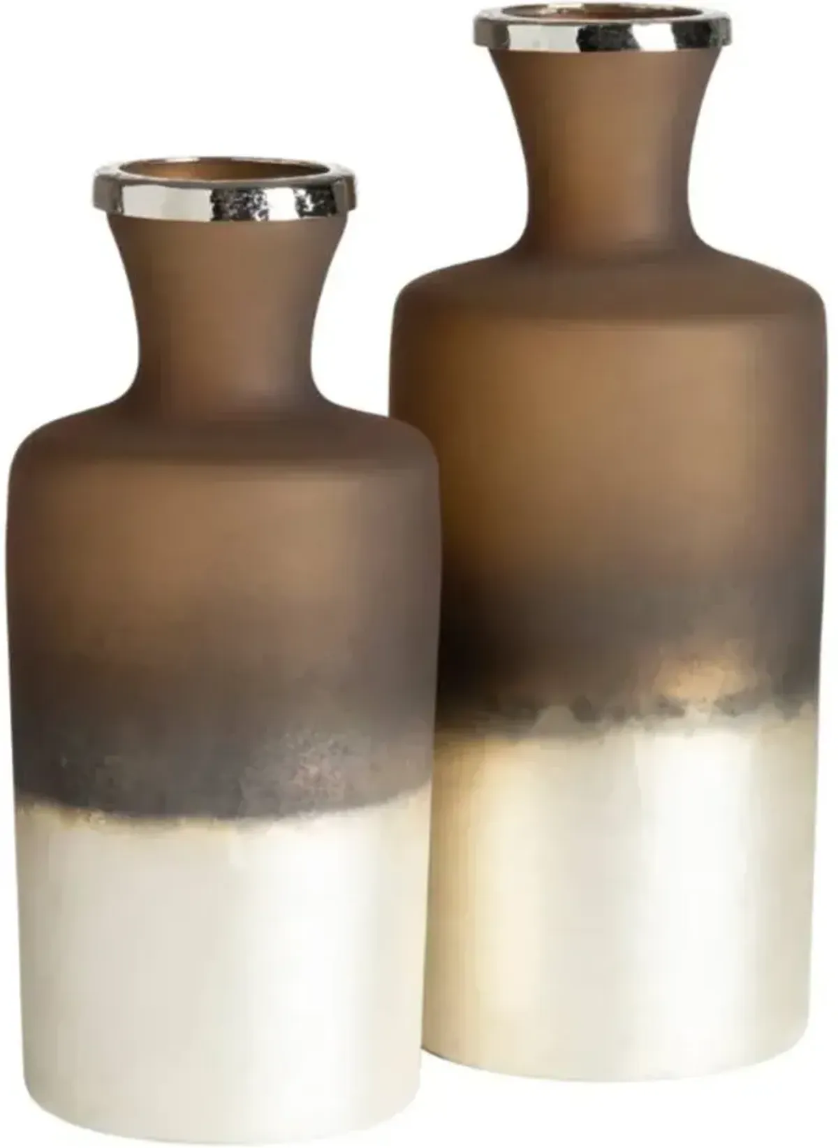 Crestview Collection Amalfi 2-Piece Brown Vase Set