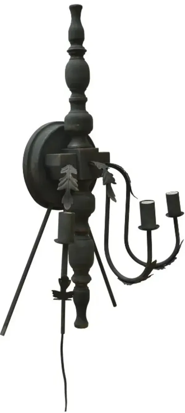 Crestview Collection Shelton Dark Bronze Wall Sconce