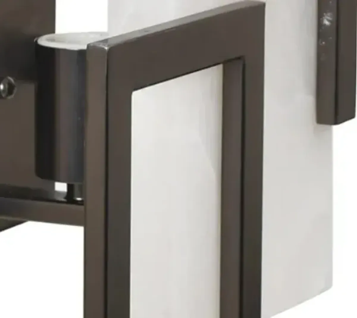 Crestview Collection Albany Dark Bronze/White Left Wall Sconce