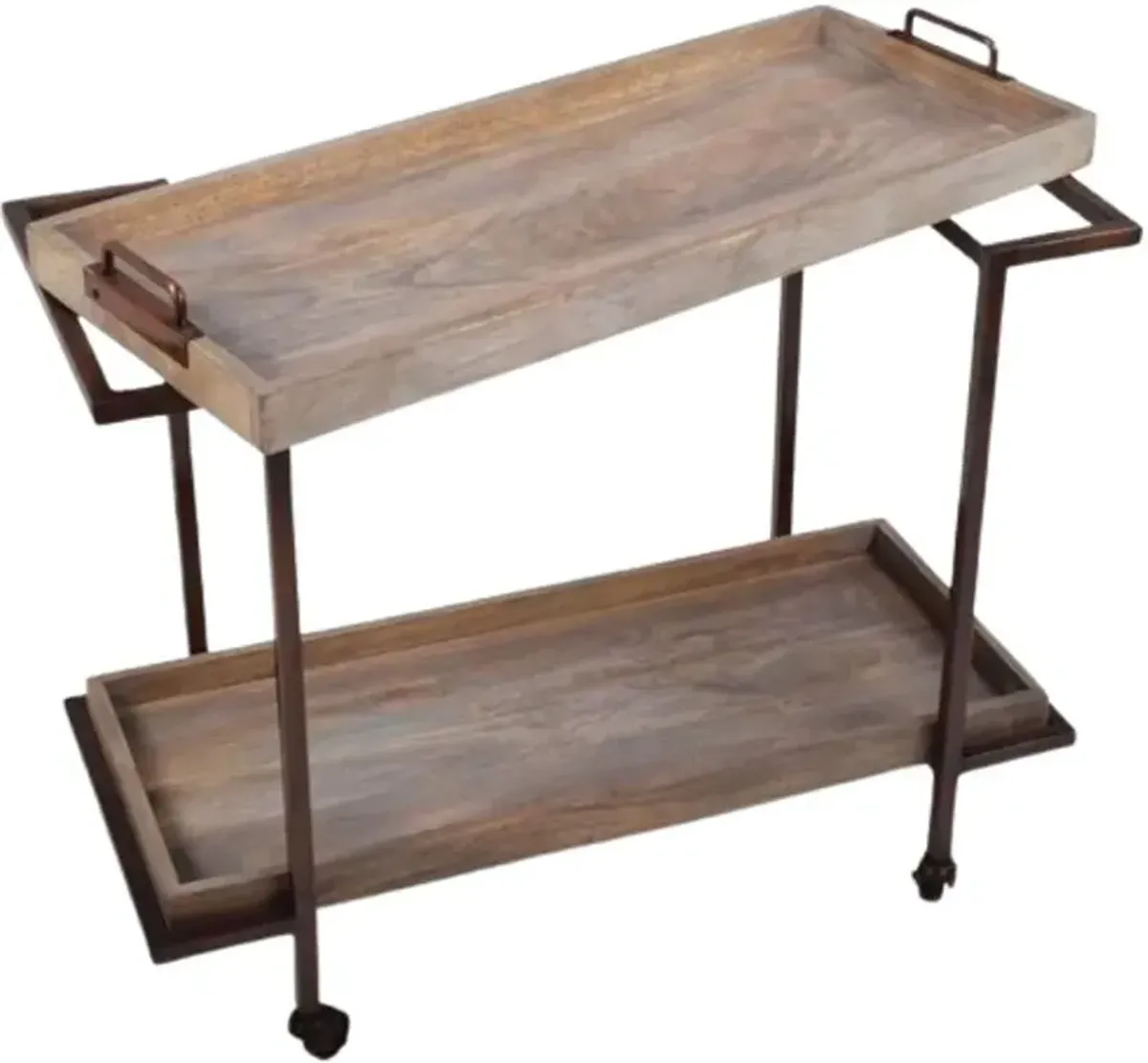 Steve Silver Co. Conway Brown/Harbor Gray Serving Cart