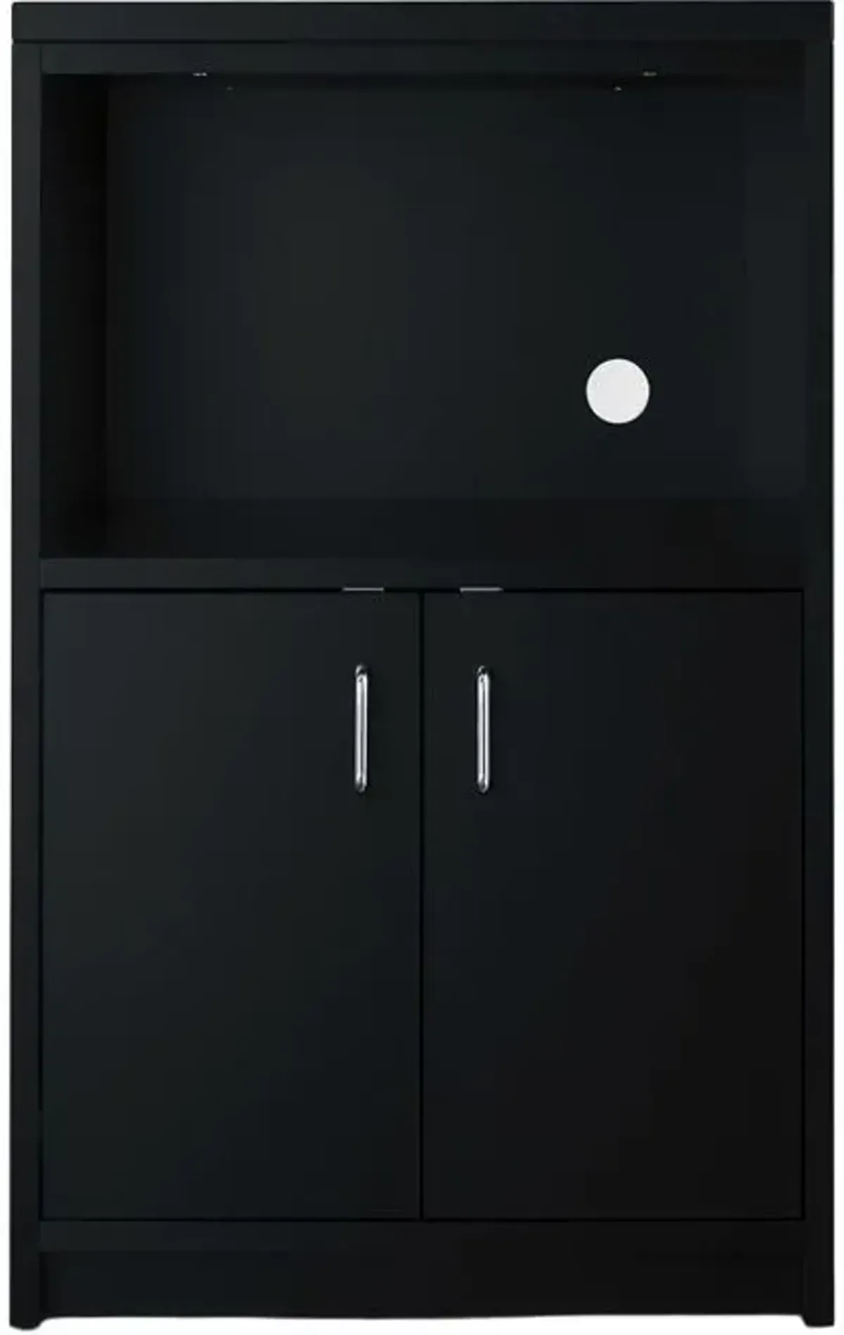 Summit® Black 2-Door Microwave Cabinet