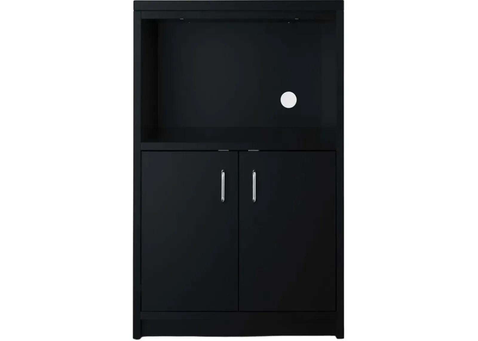 Summit® Black 2-Door Microwave Cabinet