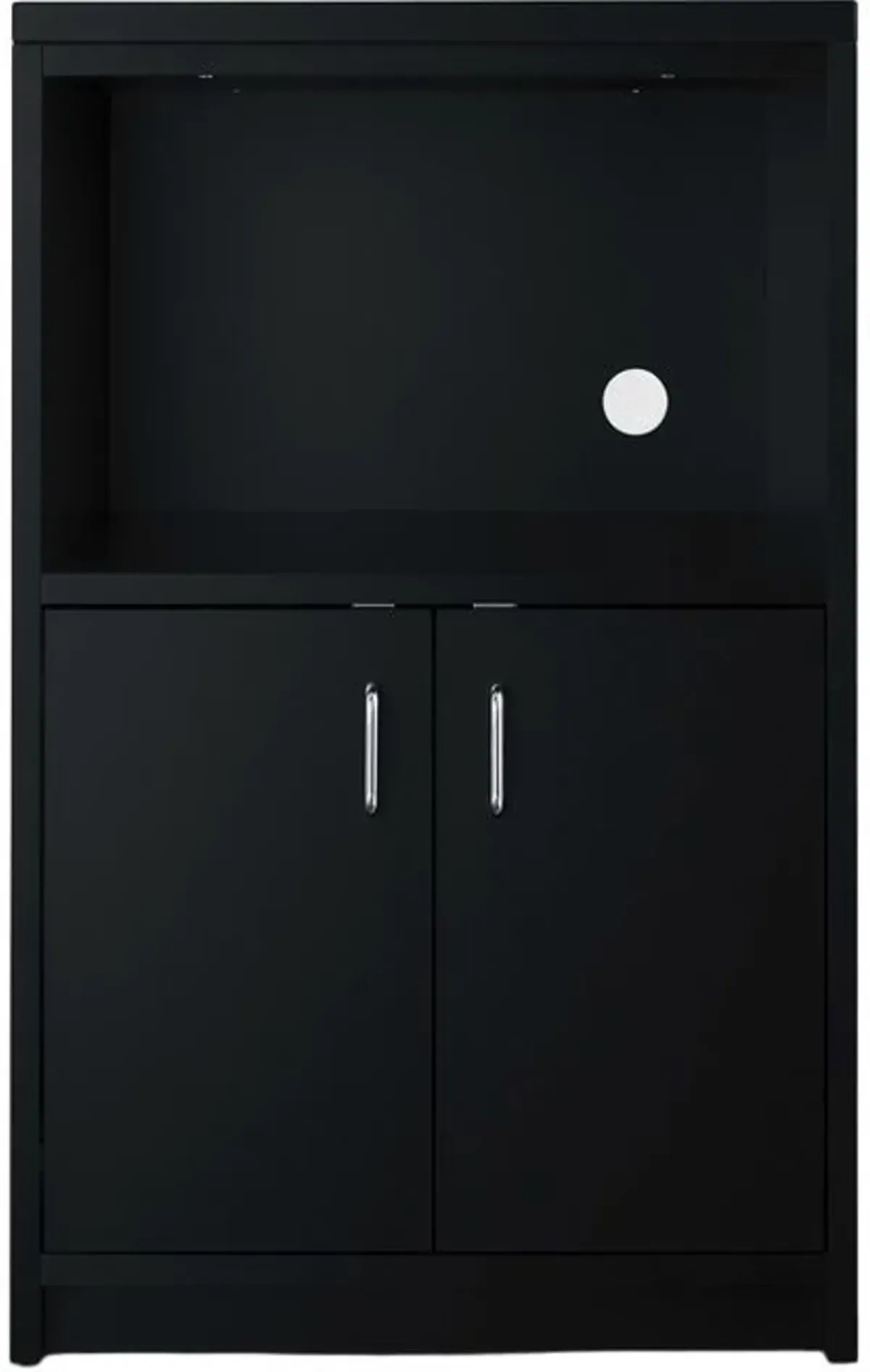 Summit® Black 2-Door Microwave Cabinet