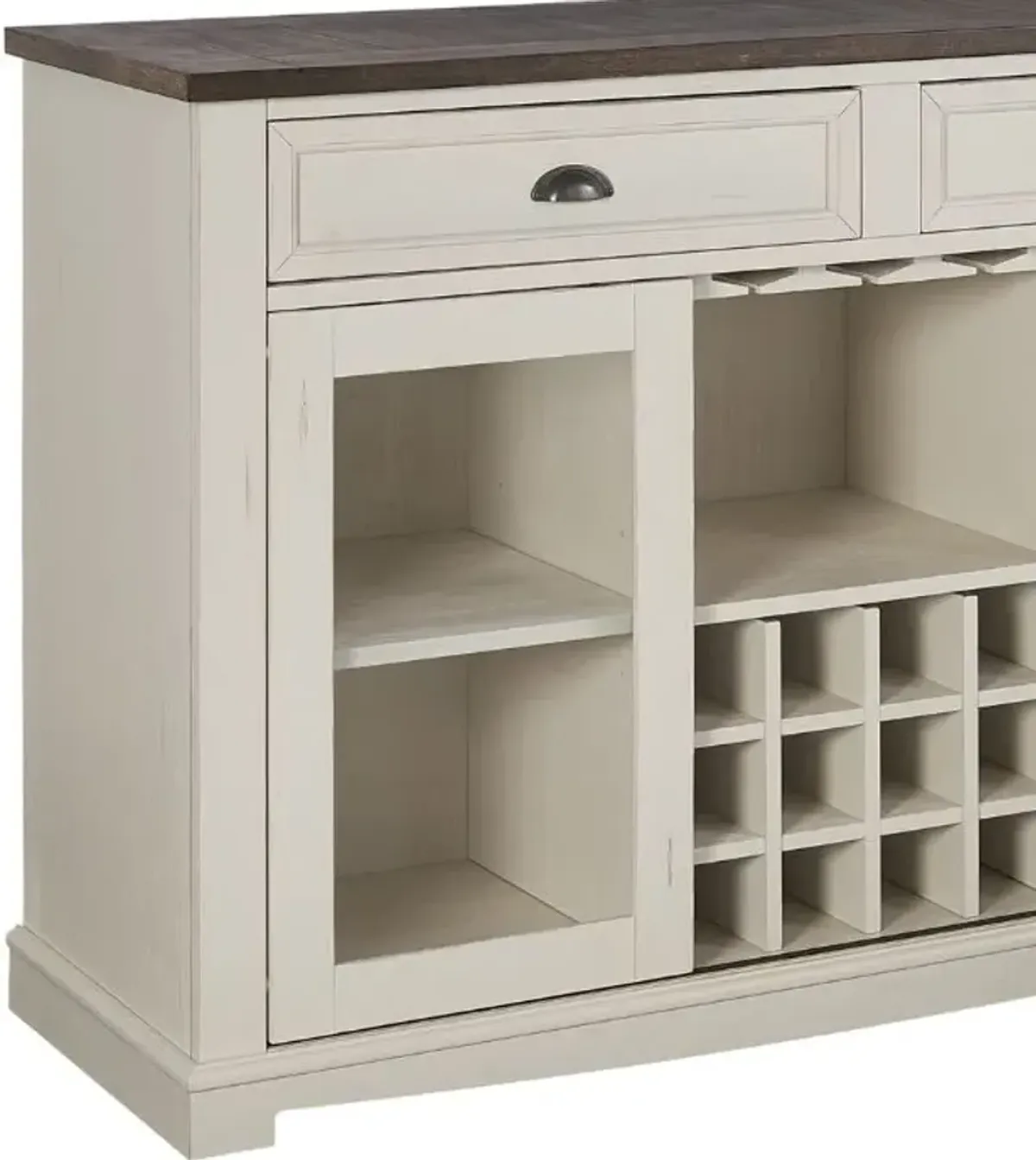 Steve Silver Co. Cayla Antique White/Dark Oak  Server