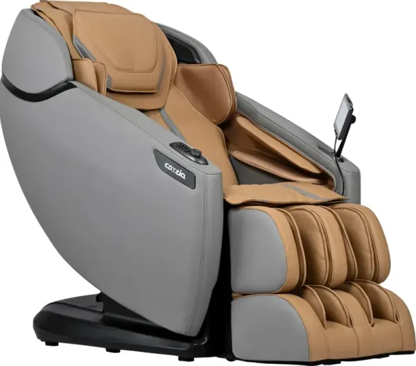 Cozzia® Zen 2 Cappuccino/Gray Power Massage Chair