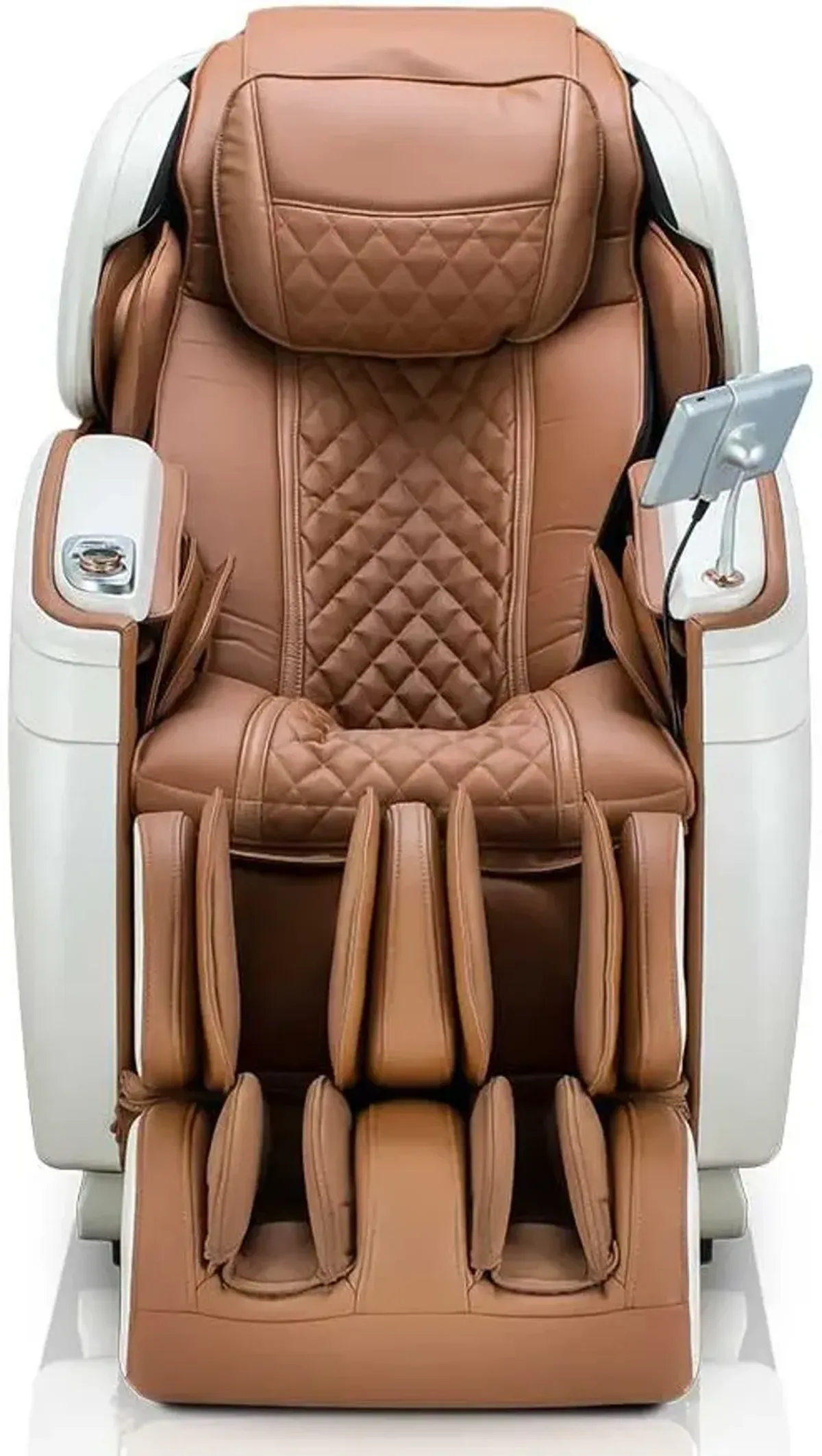 Cozzia® Qi SE Cappuccino/Pearl White Power Massage Chair