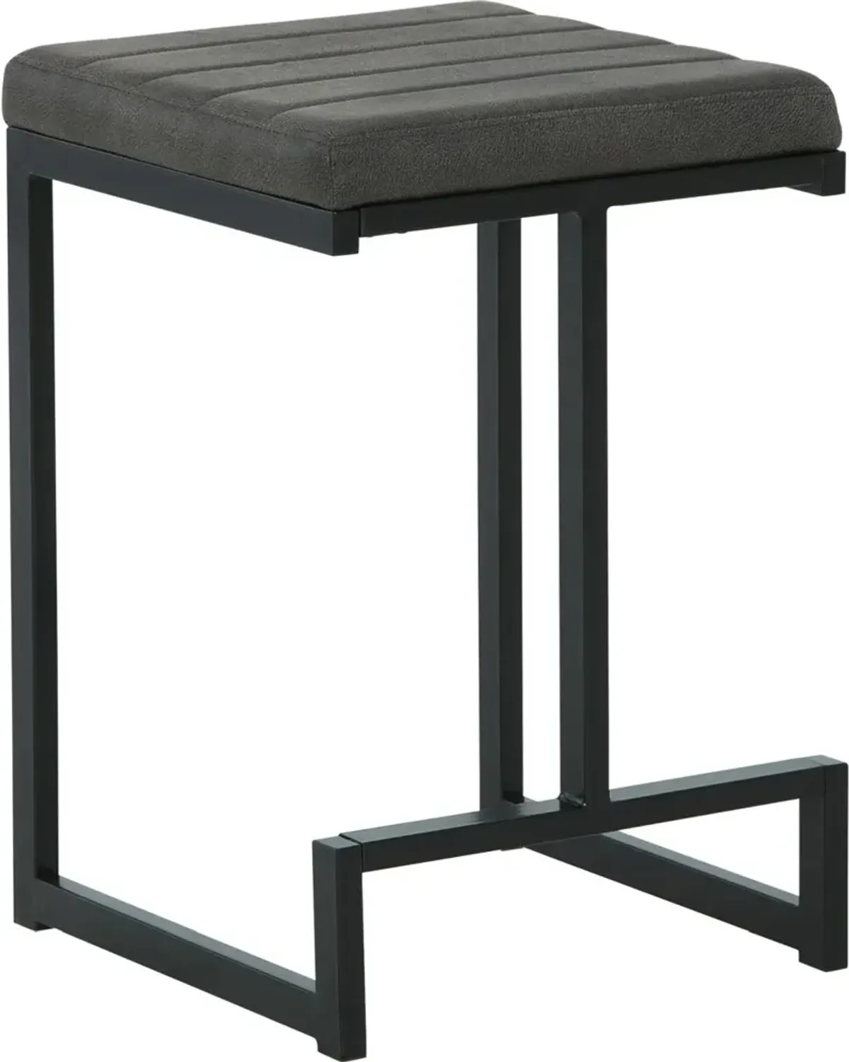 Signature Design by Ashley® Strumford Gray/Black Bar Height Stool - Set of 2