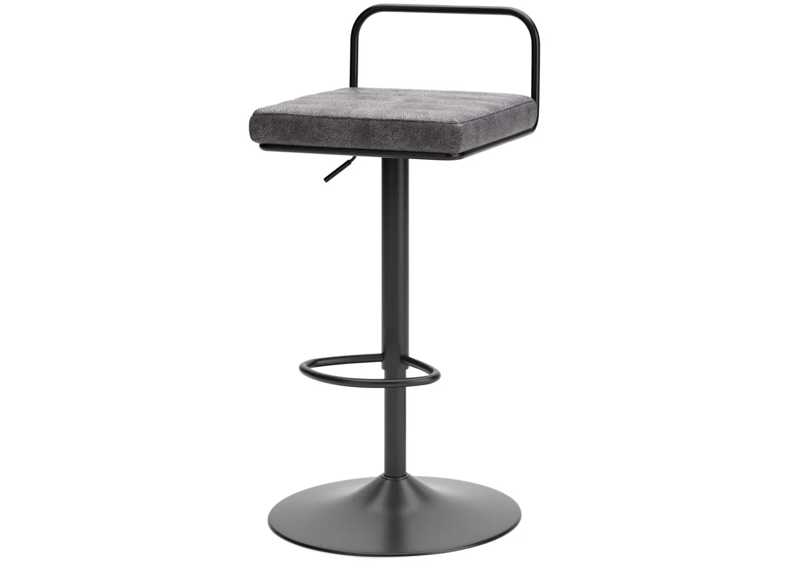 Signature Design by Ashley® Strumford Gray/Black Bar Height Bar Stool - Set of 2