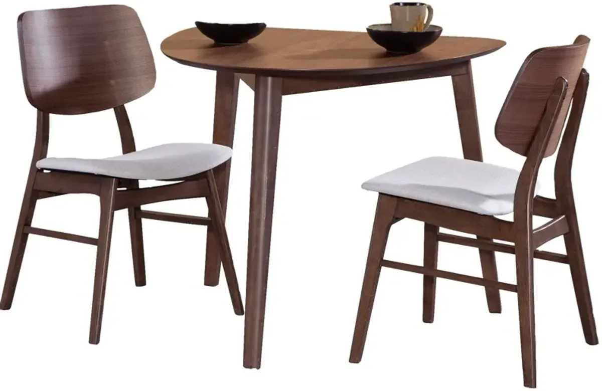 New Classic® Home Furnishings Oscar 3-Piece Natural Walnut Corner Height Table Set