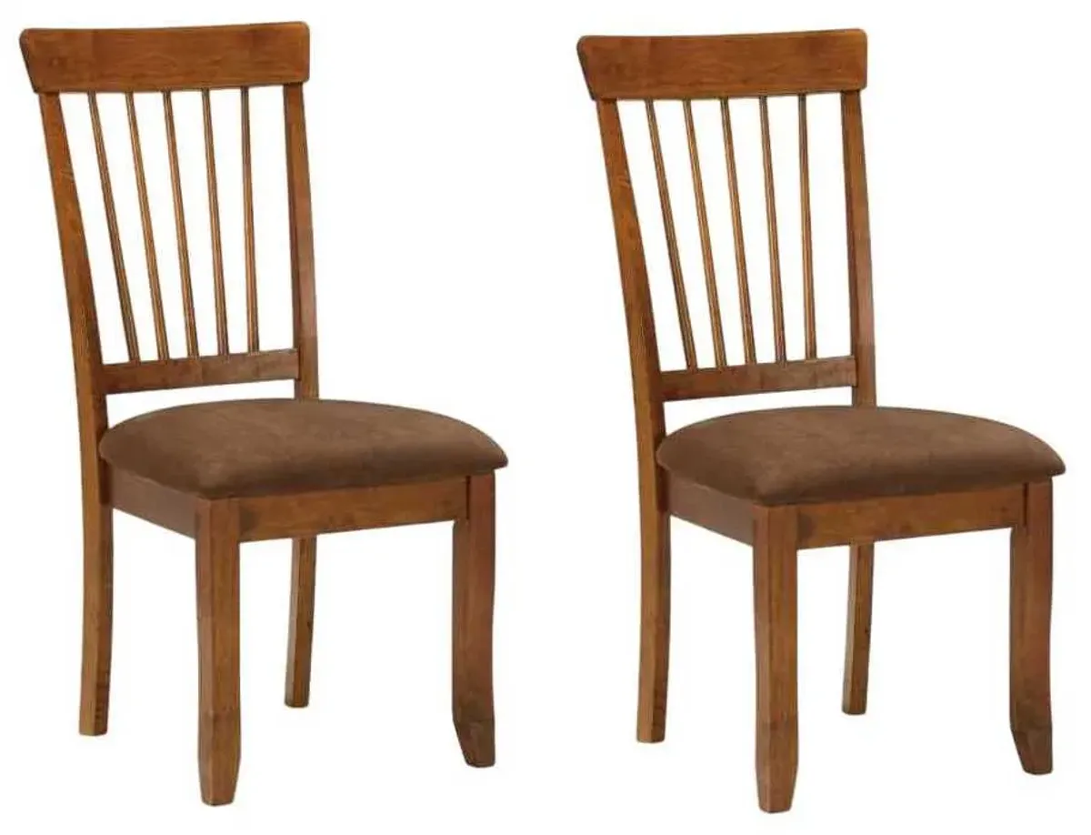 Ashley® Berringer Rustic Brown Dining Upholstered Side Chairs - Set of 2