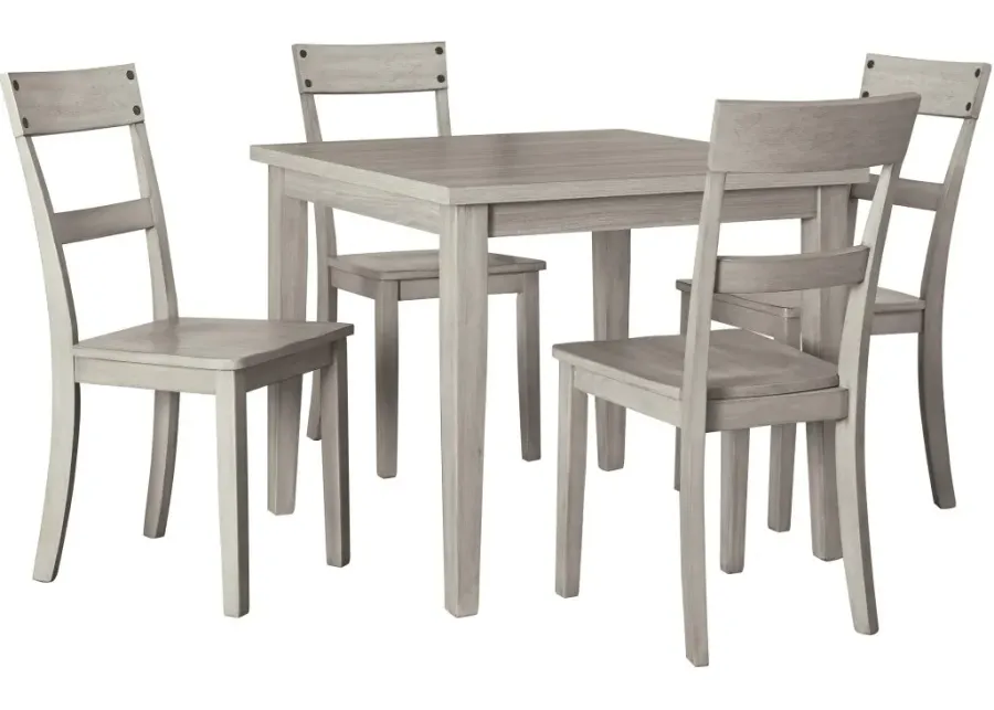 Signature Design by Ashley® Loratti 5-Piece Gray Dining Table Set