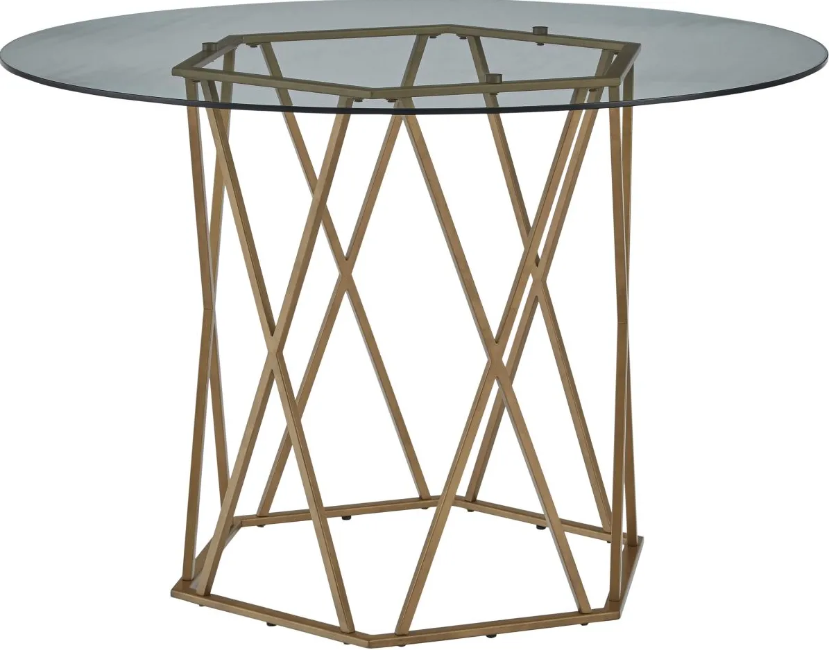 Signature Design by Ashley® Wynora Gold Dining Table