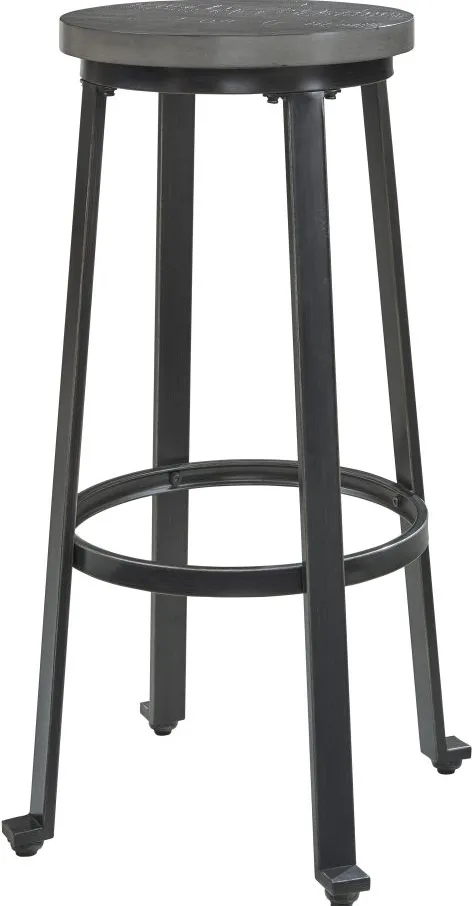 Signature Design by Ashley® Challiman Antique Gray Bar Height Stool - Set of 2