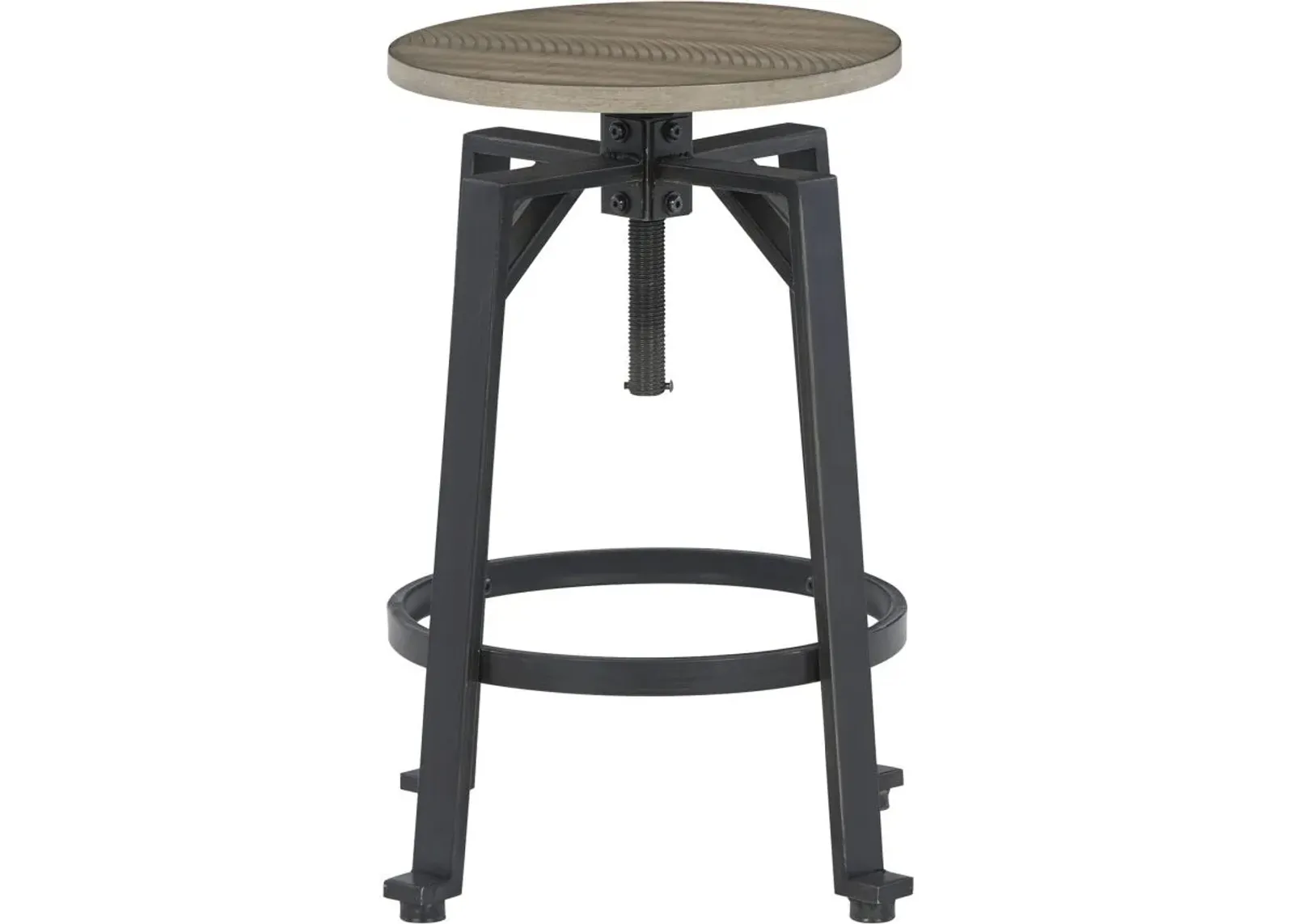 Signature Design by Ashley® Lesterton Light Brown/Black Swivel Counter Height Stool - Set of 2