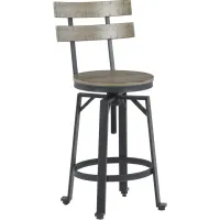 Signature Design by Ashley® Lesterton Light Brown/Black Counter Height Stool - Set of 2